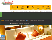 Tablet Screenshot of hotellandmarkgwalior.com
